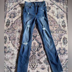 Hollister Distressed Blue Jeans